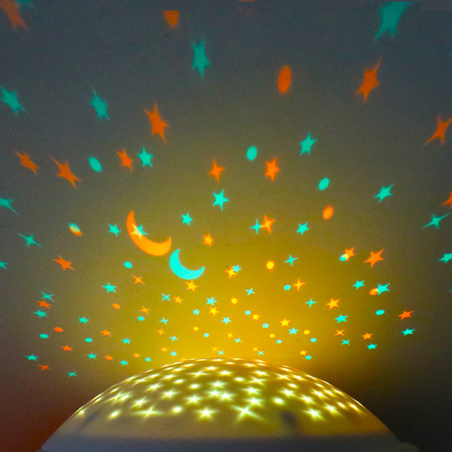 Pluszowa lampka projektor gwiazdka dla dzieci