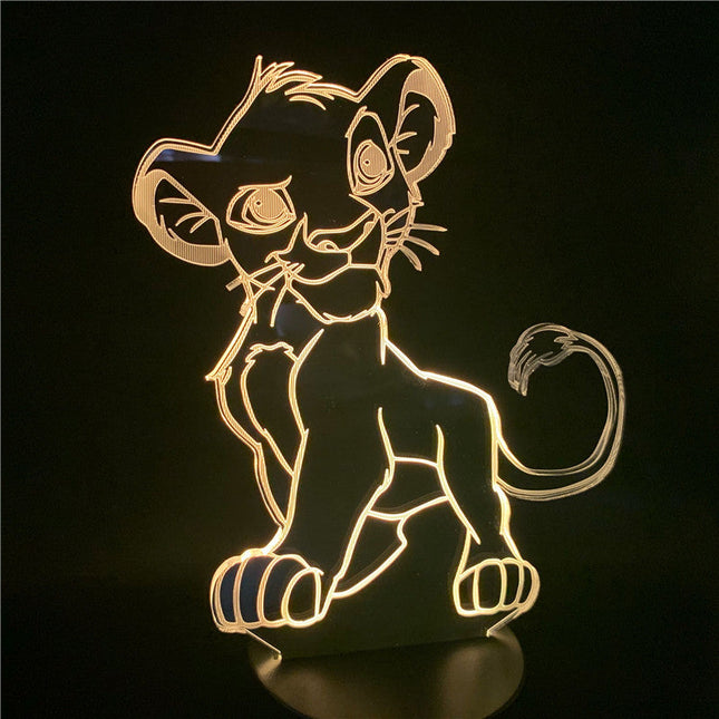 Lampka nocna 3D LED Król Lew Simba
