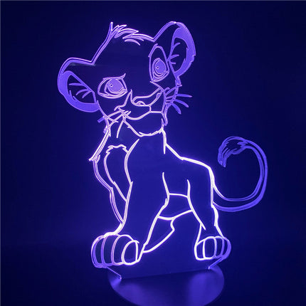 Lampka nocna 3D LED Król Lew Simba
