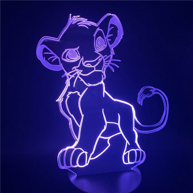 Lampka nocna 3D LED Król Lew Simba