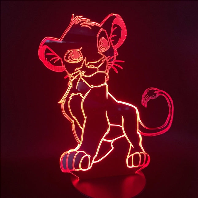Lampka nocna 3D LED Król Lew Simba