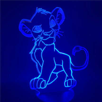Lampka nocna 3D LED Król Lew Simba
