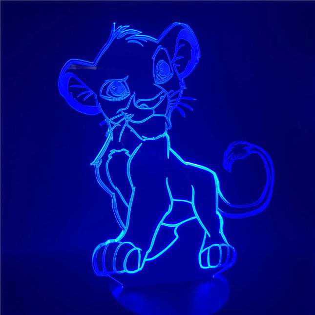 Lampka nocna 3D LED Król Lew Simba