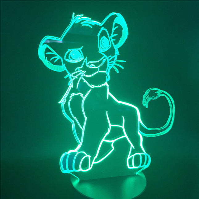 Lampka nocna 3D LED Król Lew Simba
