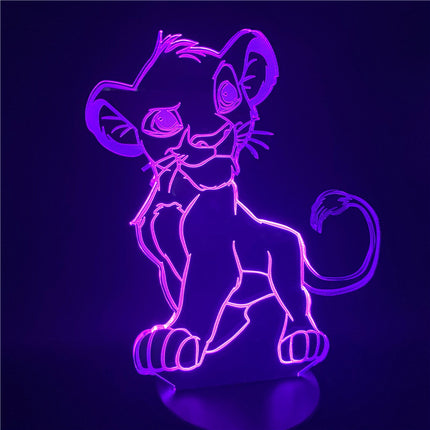 Lampka nocna 3D LED Król Lew Simba