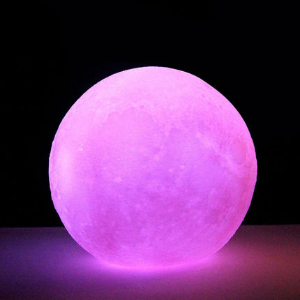 Wielokolorowa lampka nocna księżyc 3D