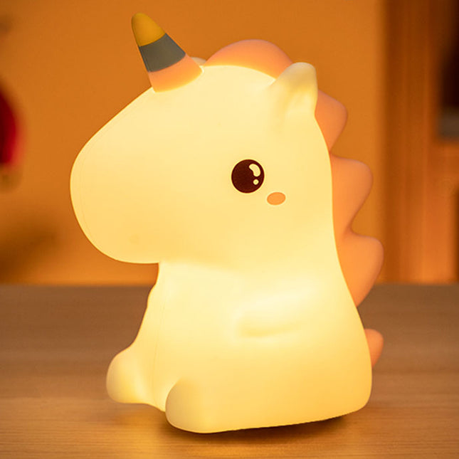 Silikonowa lampka nocna jednorożec dla dzieci