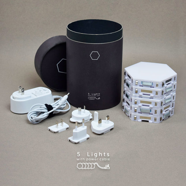 Dotykowe panele ścienne LED heksagony