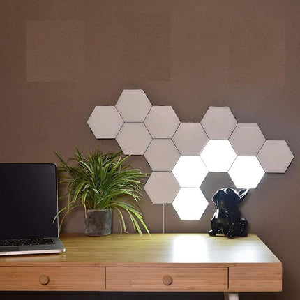 Dotykowe panele ścienne LED heksagony