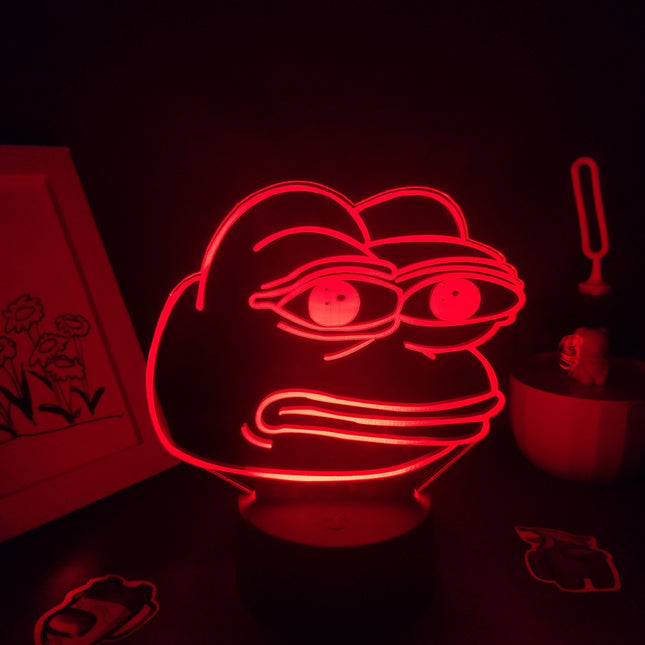 Lampka neonowa LED Żaba na biurko