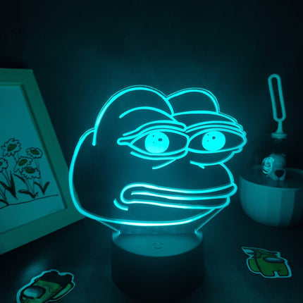 Lampka neonowa LED Żaba na biurko