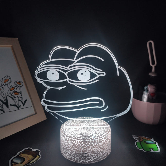 Lampka neonowa LED Żaba na biurko