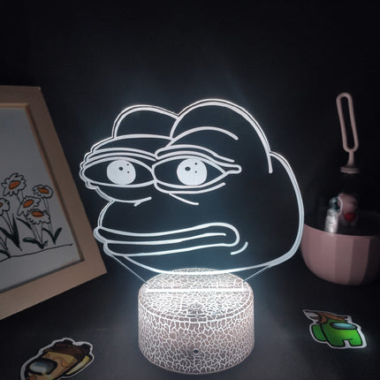 Lampka neonowa LED Żaba na biurko