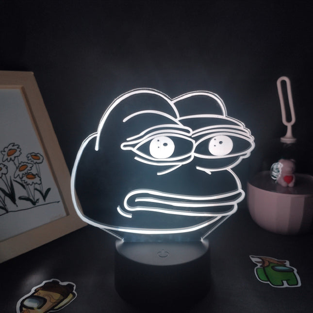 Lampka neonowa LED Żaba na biurko