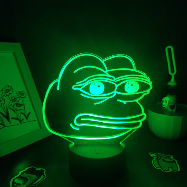 Lampka neonowa LED Żaba na biurko