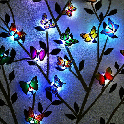 Lampka LED na ścianę kolorowy motyl