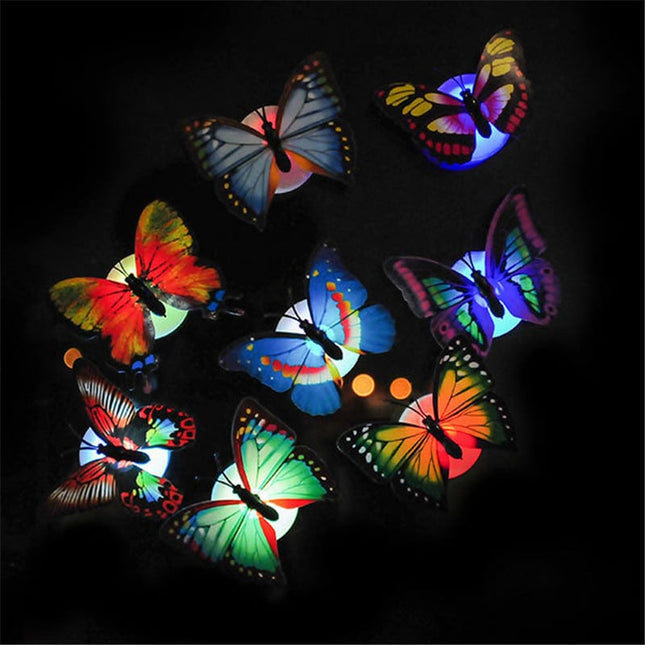 Lampka LED na ścianę kolorowy motyl