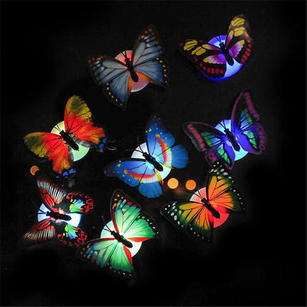 Lampka LED na ścianę kolorowy motyl