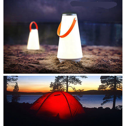 Przenośna lampka kempingowa LED z uchwytem