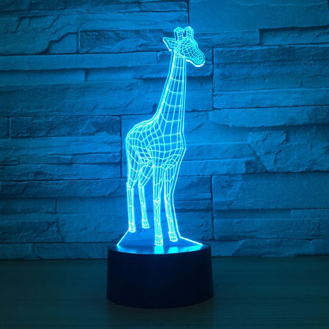 Dotykowa lampka 3D LED w kształcie żyrafy