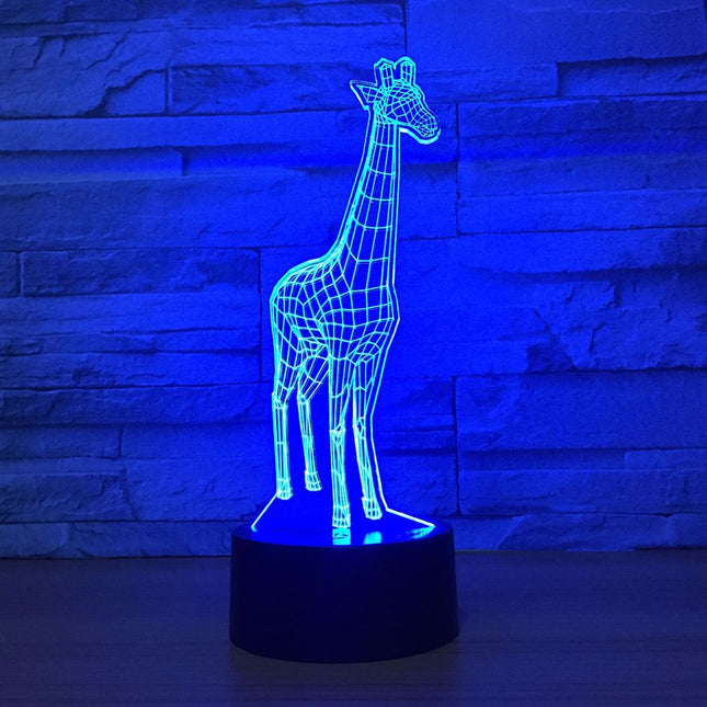Dotykowa lampka 3D LED w kształcie żyrafy