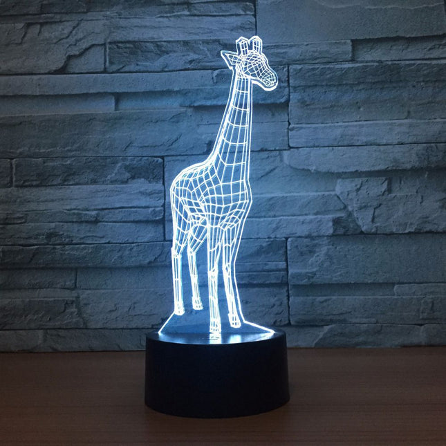 Dotykowa lampka 3D LED w kształcie żyrafy