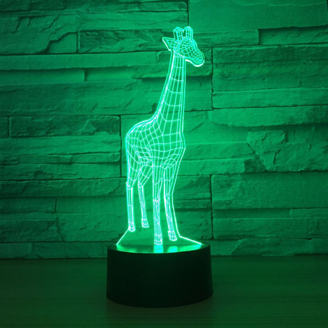 Dotykowa lampka 3D LED w kształcie żyrafy