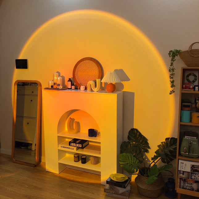 Lampka LED USB projektor zachodu słońca