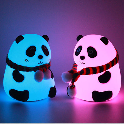Silikonowa lampka nocna panda dla dzieci