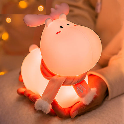 Lampka nocna renifer ładowana przez USB