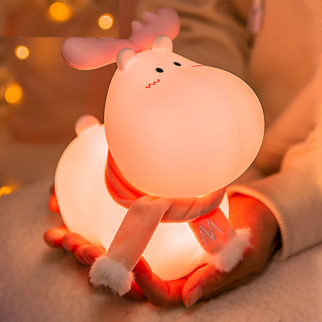 Lampka nocna renifer ładowana przez USB