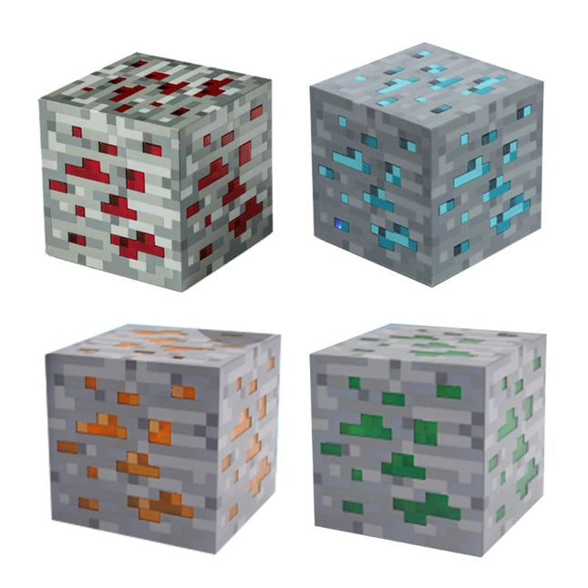 Lampka nocna kostka blok rudy Redstone