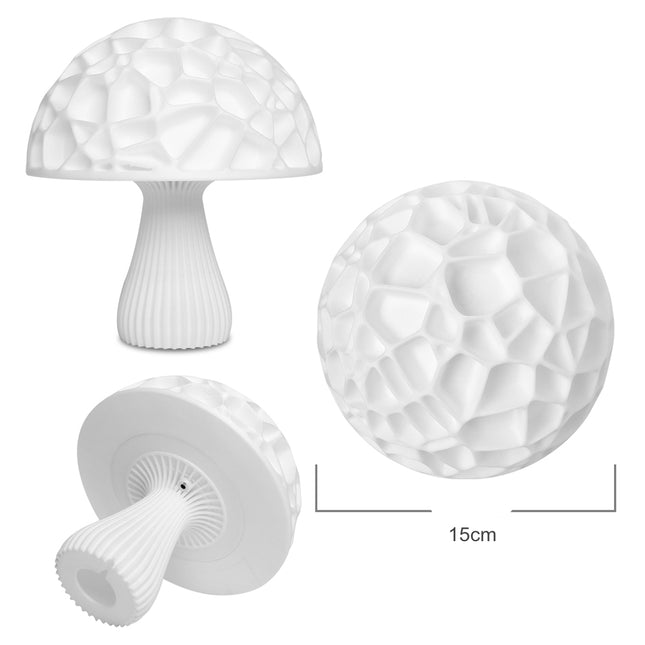 Nowoczesna lampka nocna LED w kształcie grzyba