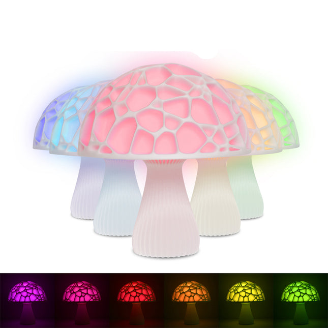 Nowoczesna lampka nocna LED w kształcie grzyba