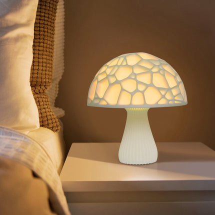 Nowoczesna lampka nocna LED w kształcie grzyba