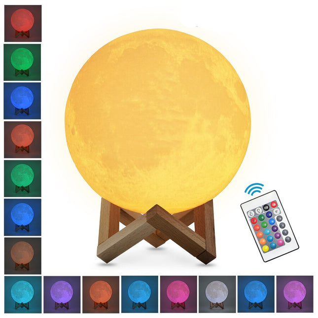 Lampka nocna księżyc 3D LED