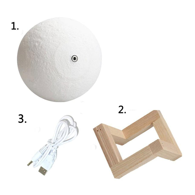 Lampka nocna księżyc 3D LED