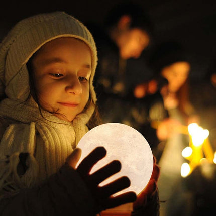 Lampka nocna księżyc 3D LED