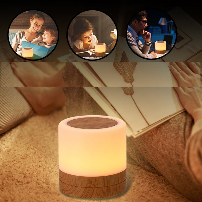 Dotykowa lampka nocna LED zmieniająca kolory