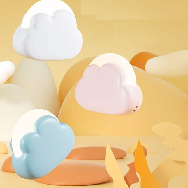 Kolorowa lampka nocna LED chmurka ściemnialna