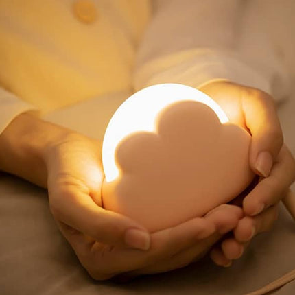 Kolorowa lampka nocna LED chmurka ściemnialna