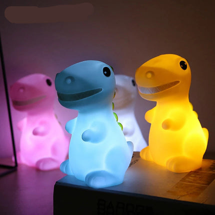 Mała lampka nocna LED dla dzieci T-Rex