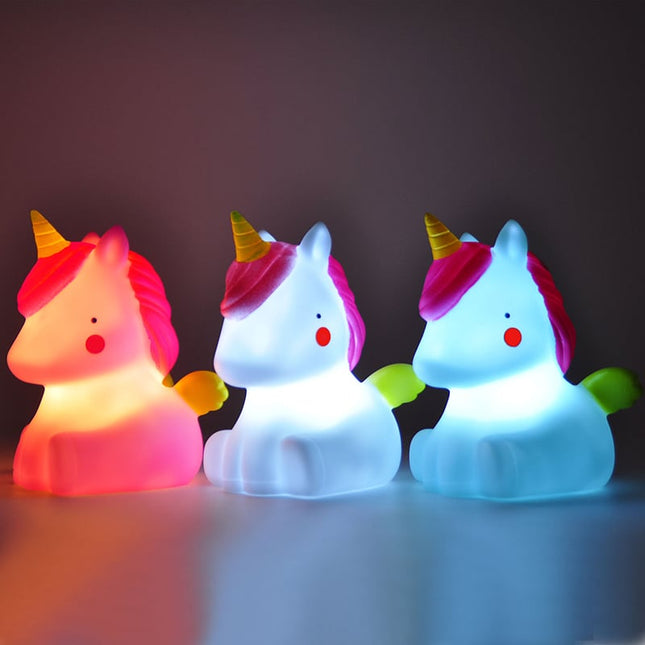 Mini lampka nocna LED jednorożec