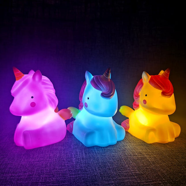 Mini lampka nocna LED jednorożec
