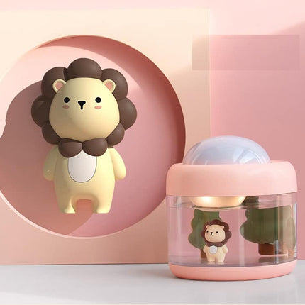 Mini projektor gwiazd LED lampka nocna lew