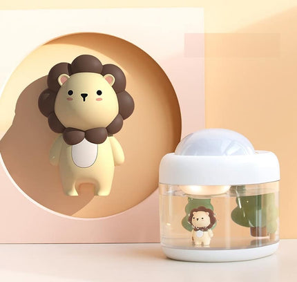 Mini projektor gwiazd LED lampka nocna lew