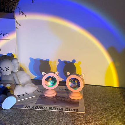 Mini lampka LED USB zachód słońca