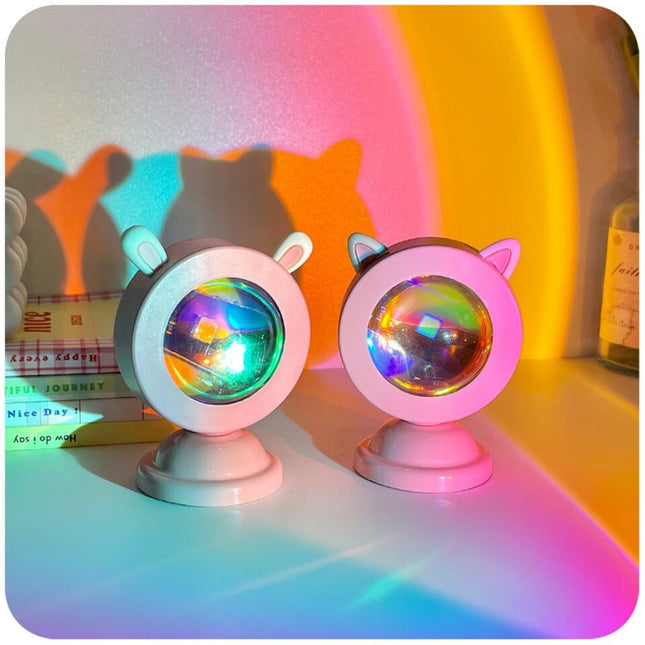 Mini lampka LED USB zachód słońca