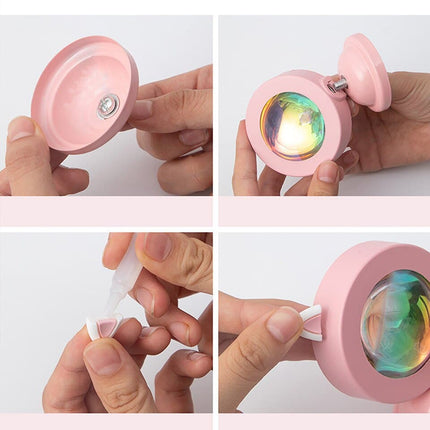 Mini lampka LED USB zachód słońca