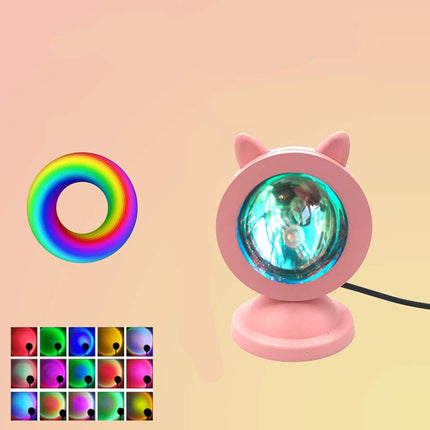 Mini lampka LED USB zachód słońca